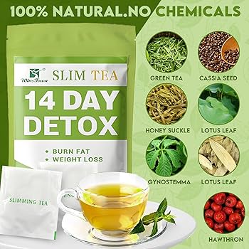 TE VERDE DESINFLAMATORIO BAJAR DE PESO SLIMTEA  DETOX RETO 14 DIAS
