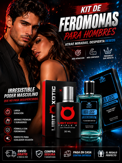 🔥 KIT DE FEROMONAS HER LOSS + LIBIXOTIC BLACK 🔥