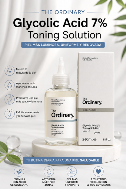 🌟 THE ORDINARY GLYCOLIC ACID 7% TONING SOLUTION (240ml)