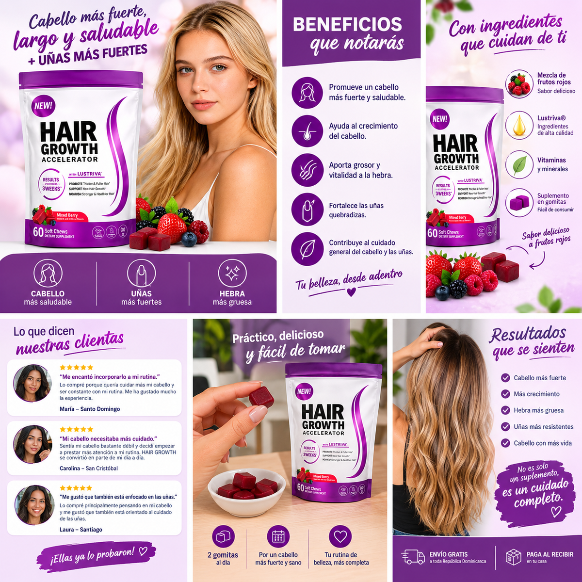 HAIR GROWTH(para ayudarte con el crecimiento de tu cabello y uñas)🤗😊🤗😊
