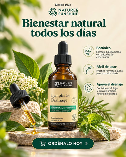 Natures Sunshine Drenaje linfático, 2ONZ | SUPLEMENTO PROMO X2 UNIDADES.