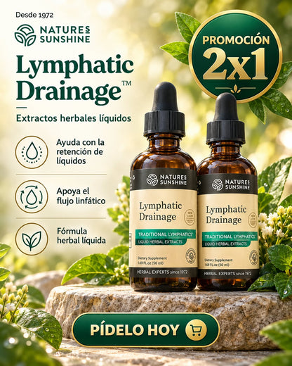 Natures Sunshine Drenaje linfático, 2ONZ | SUPLEMENTO PROMO X2 UNIDADES.